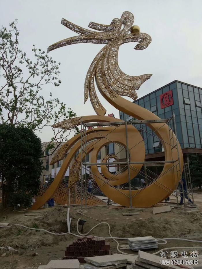 龍吐珠雕塑廠家，現(xiàn)代工藝設計 不銹鋼龍吐珠雕塑園景