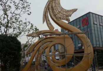 龍吐珠雕塑廠家，現(xiàn)代工藝設(shè)計(jì) 不銹鋼龍吐珠雕塑園景