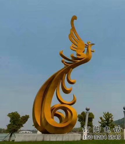 金鳳凰雕塑廠家 瑞鳥(niǎo)雕塑品 提供金鳳凰雕塑供應(yīng)商