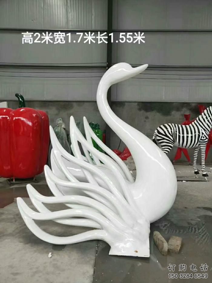 白色天鵝雕塑廠家 仿真天鵝雕塑生產(chǎn)制作商