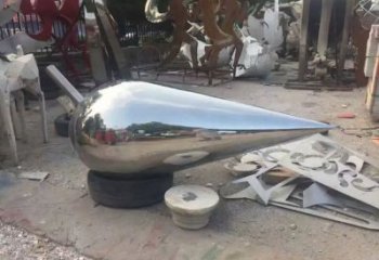 水滴雕塑廠(chǎng)家 噴鑄工藝 不銹鋼鏡面水滴雕塑