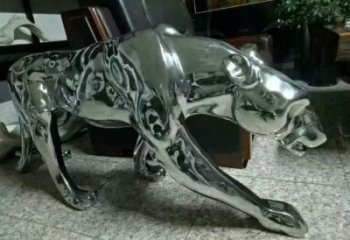 室內獵豹雕塑廠家 大型房地產小品 步現代創(chuàng)意獵豹雕塑