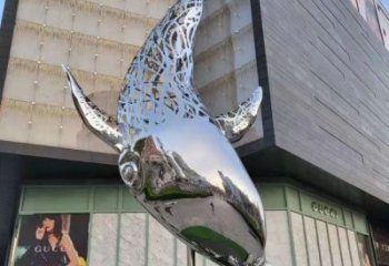 賓館金魚(yú)雕塑廠家 歐式仿真小品 戶外鏡面金魚(yú)雕塑