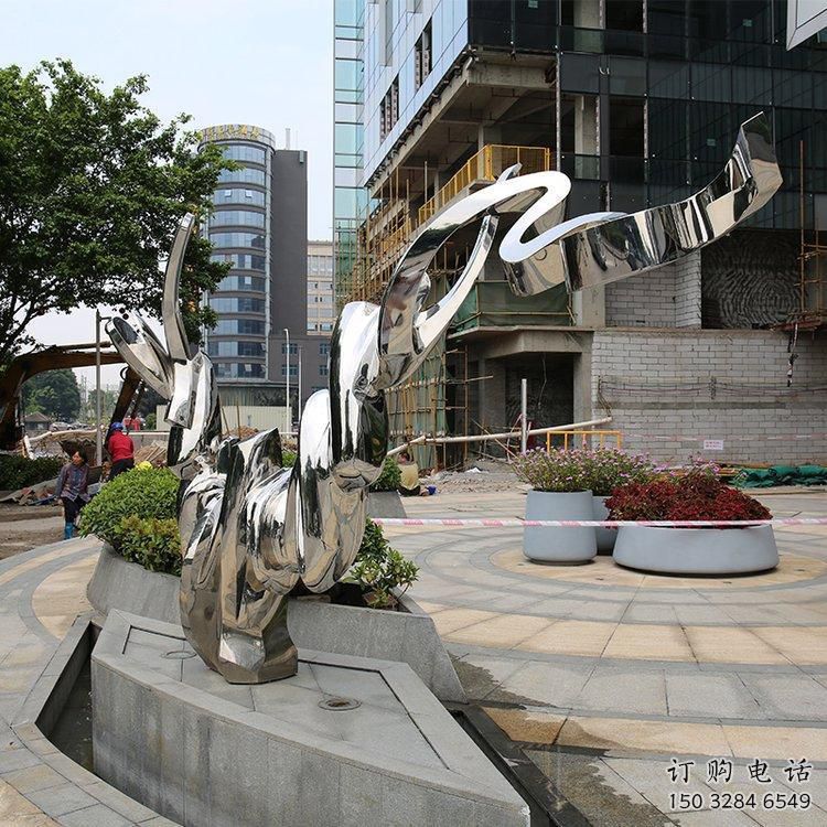 大門口貓雕塑廠家 歐式賓館擺件 風(fēng)景區(qū)幾何貓雕塑