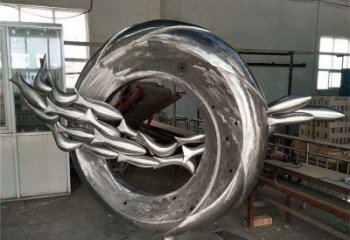 商場(chǎng)麥穗魚雕塑廠家 中式室內(nèi)小品 酒店拉絲麥穗魚雕塑