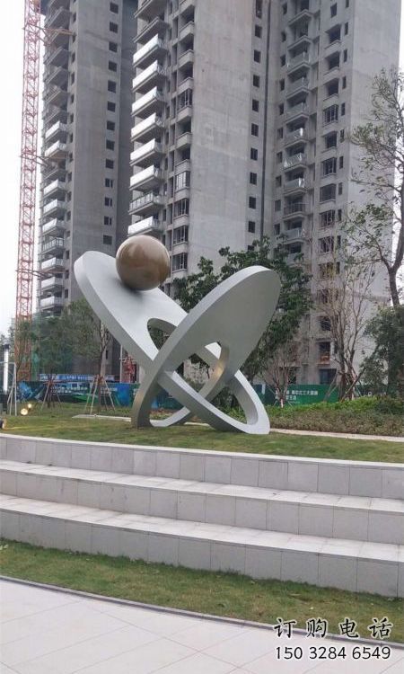 街道玉兔雕塑廠家 創(chuàng)意村口小品 酒店拉絲玉兔雕塑