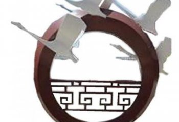 戶外鴻雁雕塑廠家 現(xiàn)代噴漆小品 游樂場異形鴻雁雕塑