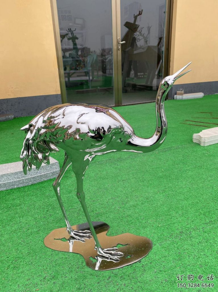 鏡面鴕鳥雕塑廠家 現(xiàn)代廣場擺件 游樂場異形鴕鳥雕塑