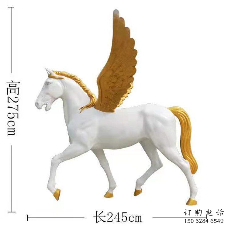 商場(chǎng)飛馬雕塑廠家 中式戶外小品 酒店拉絲飛馬雕塑