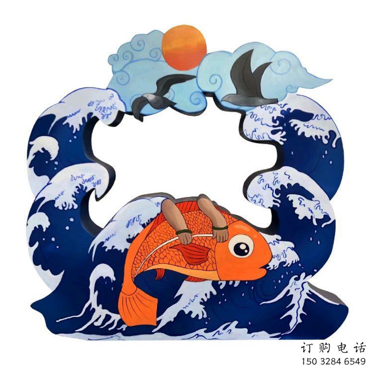 商場(chǎng)魚躍龍門雕塑廠家 中式戶外創(chuàng)意小品 