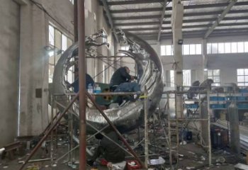 廣場(chǎng)海浪雕塑廠家 抽象公園小品 不銹鋼海浪雕塑制作