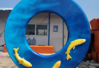 鏤空圓鏡雕塑廠家 廣場園林小品 創(chuàng)意不銹鋼圓鏡雕塑生產(chǎn)