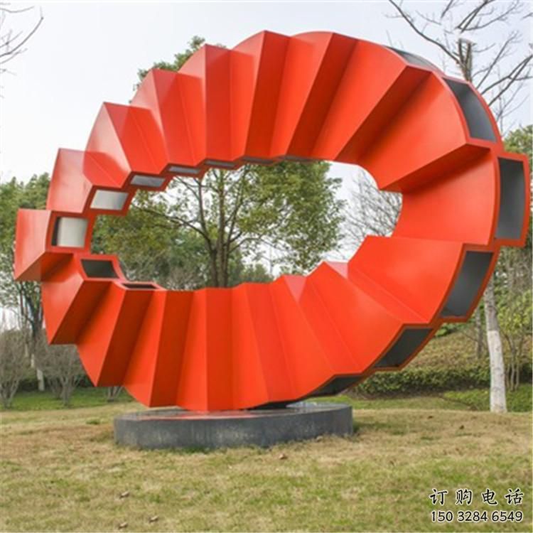 廣場環(huán)形雕塑廠家 抽象小品 大型不銹鋼環(huán)形雕塑生產(chǎn)