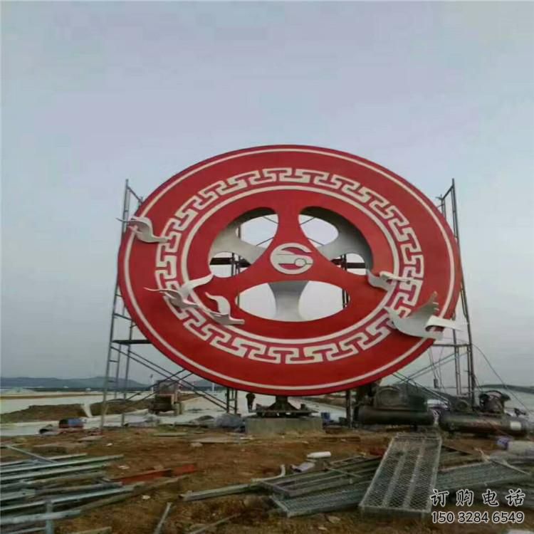 剪影圓圈雕塑廠家 園林小品 大型不銹鋼圓圈雕塑生產(chǎn)