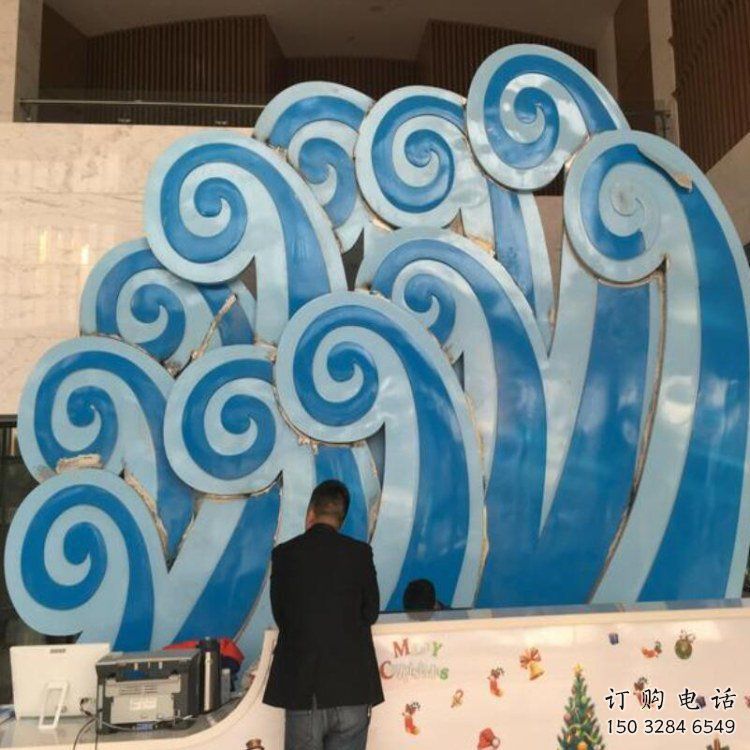噴漆云彩雕塑廠家 中式村口小品 大型不銹鋼云彩雕塑生產(chǎn)