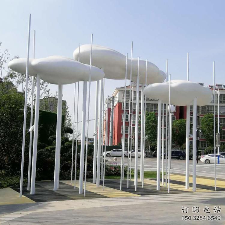 大型商場(chǎng)云彩雕塑廠家 仿真擺件 鏡面不銹鋼云彩雕塑生產(chǎn)
