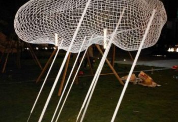 鏤空云梯雕塑廠家 公園小品 住宅小區(qū)不銹鋼云梯雕塑生產