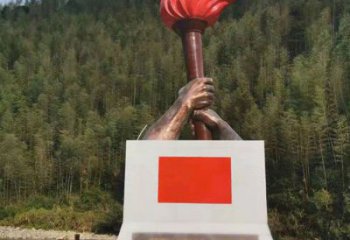 烤漆火把雕塑廠(chǎng)家 抽象小品 戶(hù)外不銹鋼火把雕塑生產(chǎn)