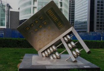 創(chuàng)意珠算雕塑廠家 戶(hù)外小品 公園不銹鋼珠算雕塑生產(chǎn)