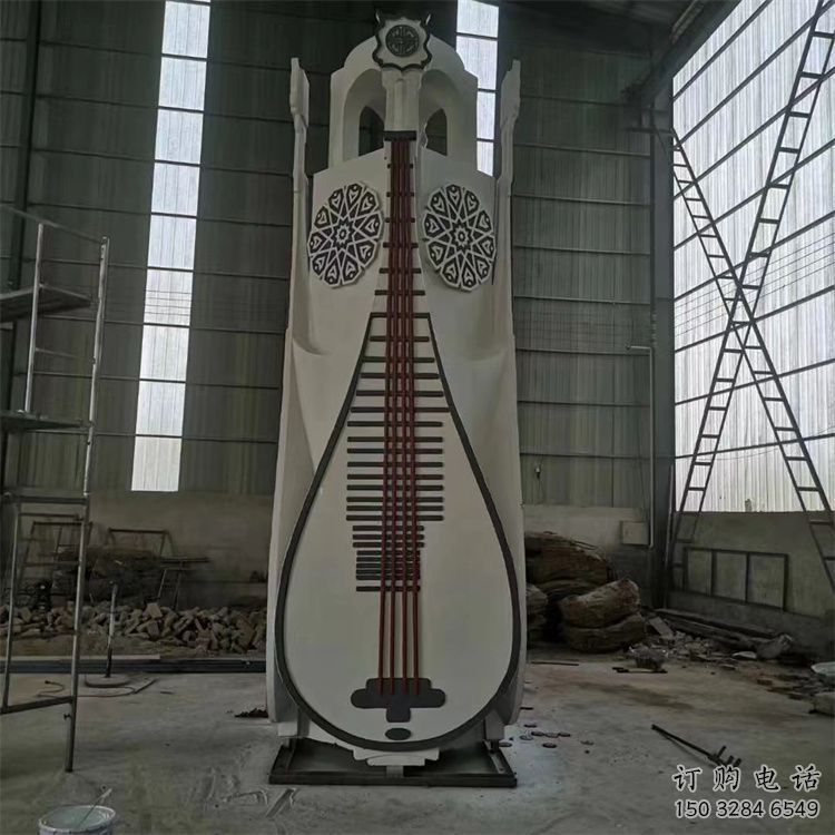 創(chuàng)意提琴雕塑廠家 音樂小品 公園不銹鋼提琴雕塑制作