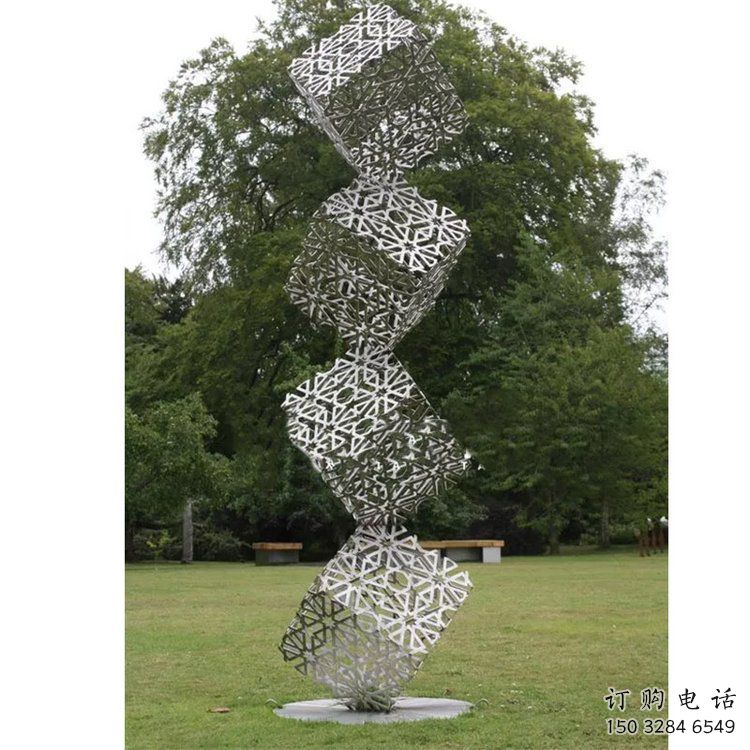 大型幾何體雕塑廠家 鍛造小品 現(xiàn)代不銹鋼幾何體雕塑廠