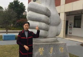 彩繪大拇指雕塑廠家 企業(yè)擺件 戶(hù)外不銹鋼大拇指雕塑廠