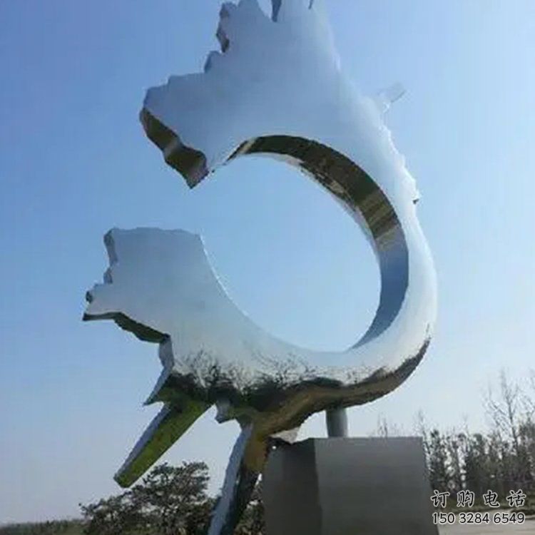 鏡面路標(biāo)雕塑廠家 大型擺件 現(xiàn)代不銹鋼路標(biāo)雕塑廠