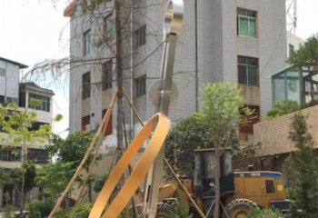中式圓規(guī)雕塑廠家 公園小品 游樂(lè)場(chǎng)不銹鋼圓規(guī)雕塑廠