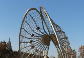異形貝殼雕塑廠(chǎng)家 現(xiàn)代小品 歐式不銹鋼貝殼雕塑廠(chǎng)