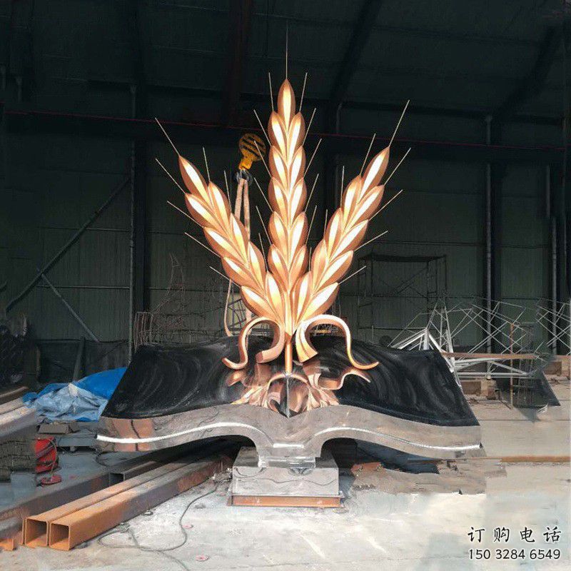 仿古麥子雕塑廠家 草地小品 房地產不銹鋼麥子雕塑廠 仿古麥子雕塑廠家 草地小品 房地產不銹鋼麥子雕塑廠
