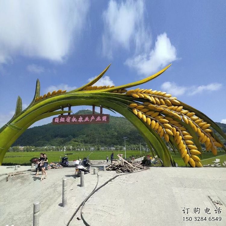 切面禾苗雕塑廠家 庭院擺件 大型不銹鋼禾苗雕塑生產(chǎn)