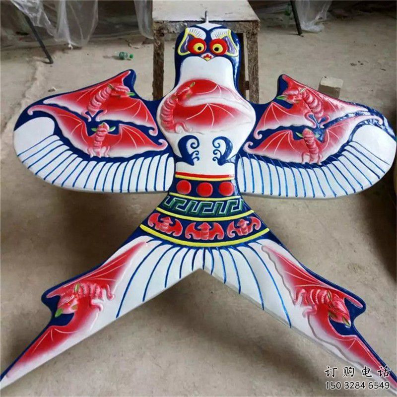 烤漆風(fēng)箏雕塑廠家 創(chuàng)意小品 戶外不銹鋼風(fēng)箏雕塑加工廠