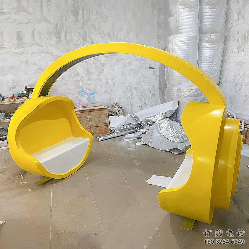 中式耳機(jī)雕塑廠家 歐式小品 游樂場不銹鋼耳機(jī)雕塑廠