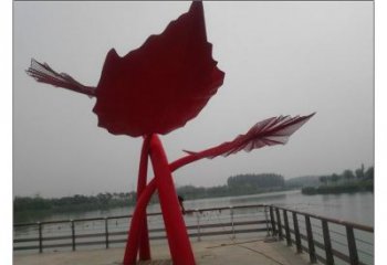 大型樹(shù)葉子雕塑廠家 鍛造小品 歐式不銹鋼樹(shù)葉子雕塑廠