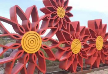 鏤空太陽(yáng)花雕塑廠家 園林小品 戶外不銹鋼太陽(yáng)花雕塑生產(chǎn)