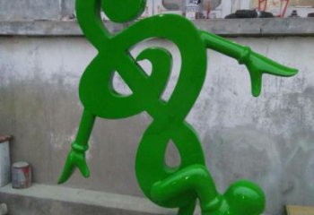 歐式樂(lè)符雕塑廠家 抽象擺件 體育場(chǎng)不銹鋼樂(lè)符雕塑廠