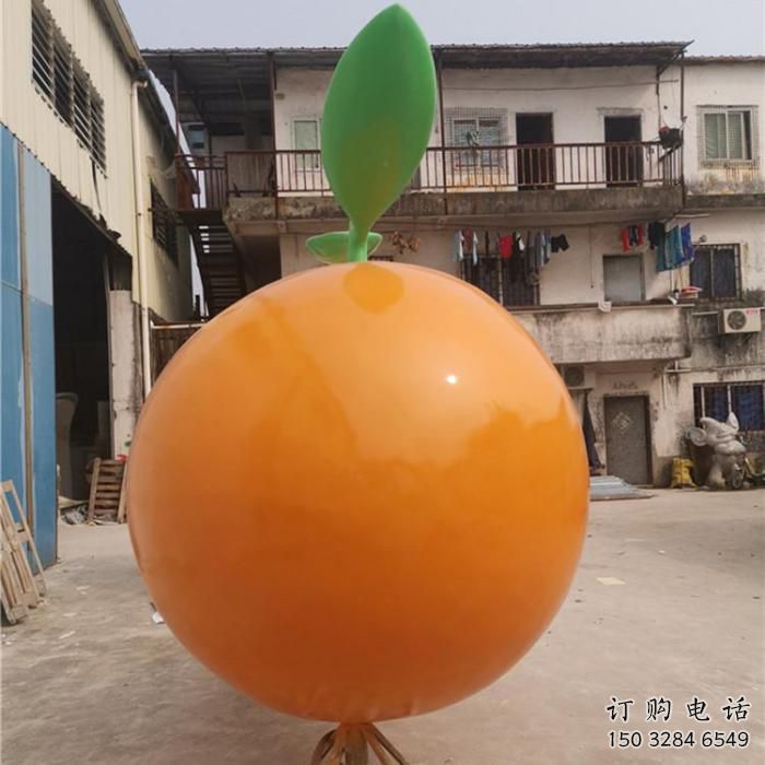 仿真橙子雕塑廠家 現(xiàn)代擺件 創(chuàng)意橙子雕塑價格
