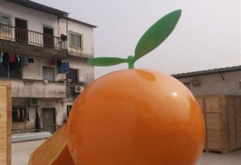 中式橙子雕塑廠家 果蔬小品 游樂場橙子雕塑價(jià)格