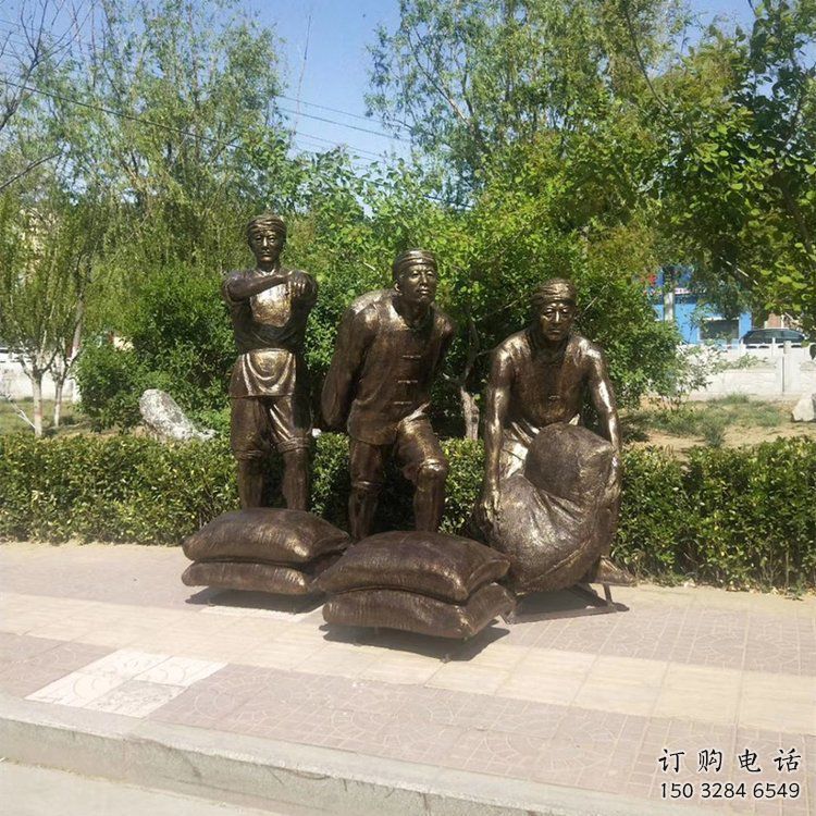 街頭工人雕塑廠家 大型別墅區(qū)擺件 公園工人雕塑廠