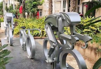 體育場騎車人雕塑廠家 仿真運(yùn)動小品 體育不銹鋼騎車人雕塑
