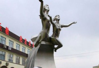 戶外讀書雕塑廠家  創(chuàng)意小品  大型不銹鋼讀書雕塑廠