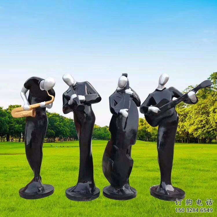 烤漆音樂人雕塑廠家  公園小品  廣場音樂人雕塑廠