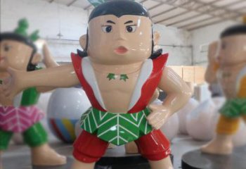 抽象葫蘆娃雕塑廠家  戶外公園小品  現(xiàn)代葫蘆娃雕塑生產