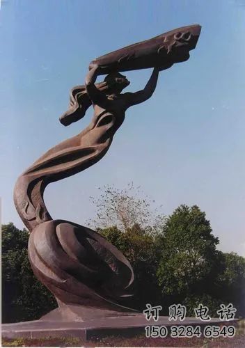 中式女?huà)z補(bǔ)天雕塑廠家 公園小品  戶(hù)外女?huà)z補(bǔ)天雕塑廠