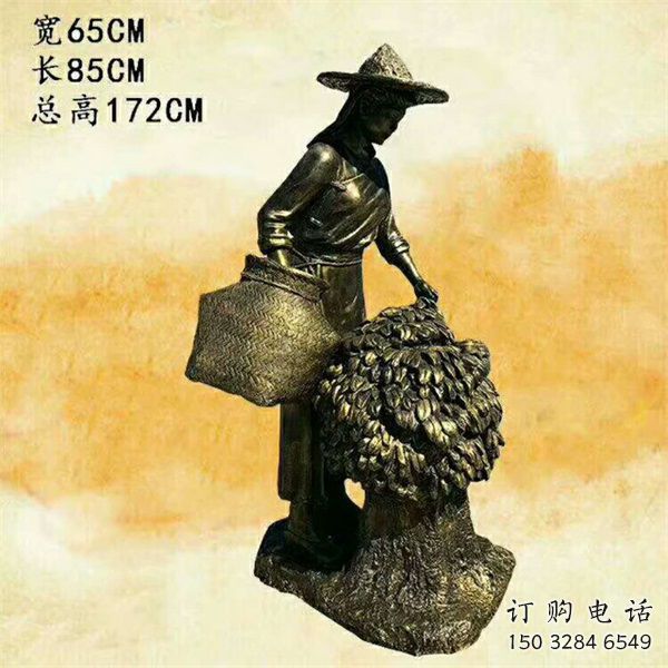 烤漆女工雕塑廠家  創(chuàng)意小品  戶外廣場女工雕塑擺件