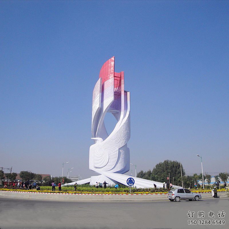 廣場標(biāo)示牌雕塑廠家  烤漆公園小品 現(xiàn)代不銹鋼標(biāo)示牌雕塑