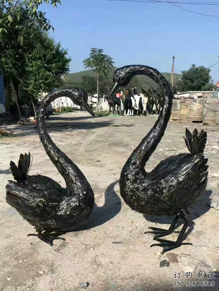 仿古家禽雕塑廠家 草地小品 房地產(chǎn)不銹鋼家禽雕塑擺件
