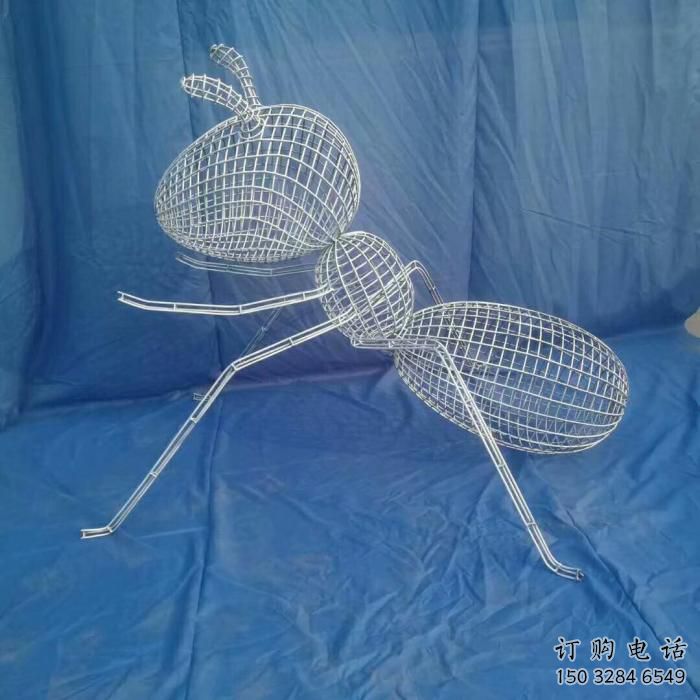 螞蟻擺件雕塑廠家 鏤空不銹鋼動(dòng)物雕塑制作