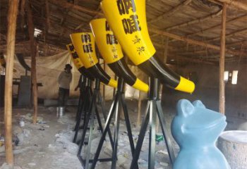 噴泉雕塑廠家，不銹鋼吶喊噴泉雕塑制作
