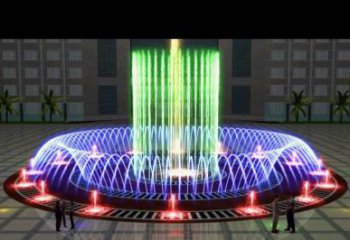 戶外噴泉雕塑，燈光數(shù)控效果，公園噴泉雕塑廠